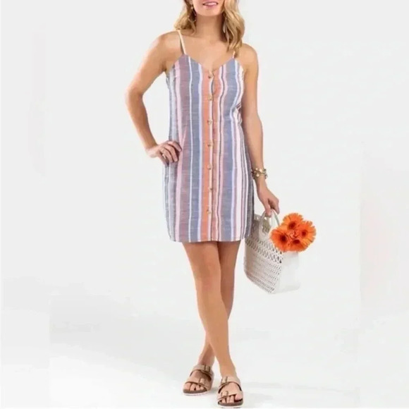 Blue Rain Franchesca’s Brand Striped Strappy Dress - Picture 2 of 6